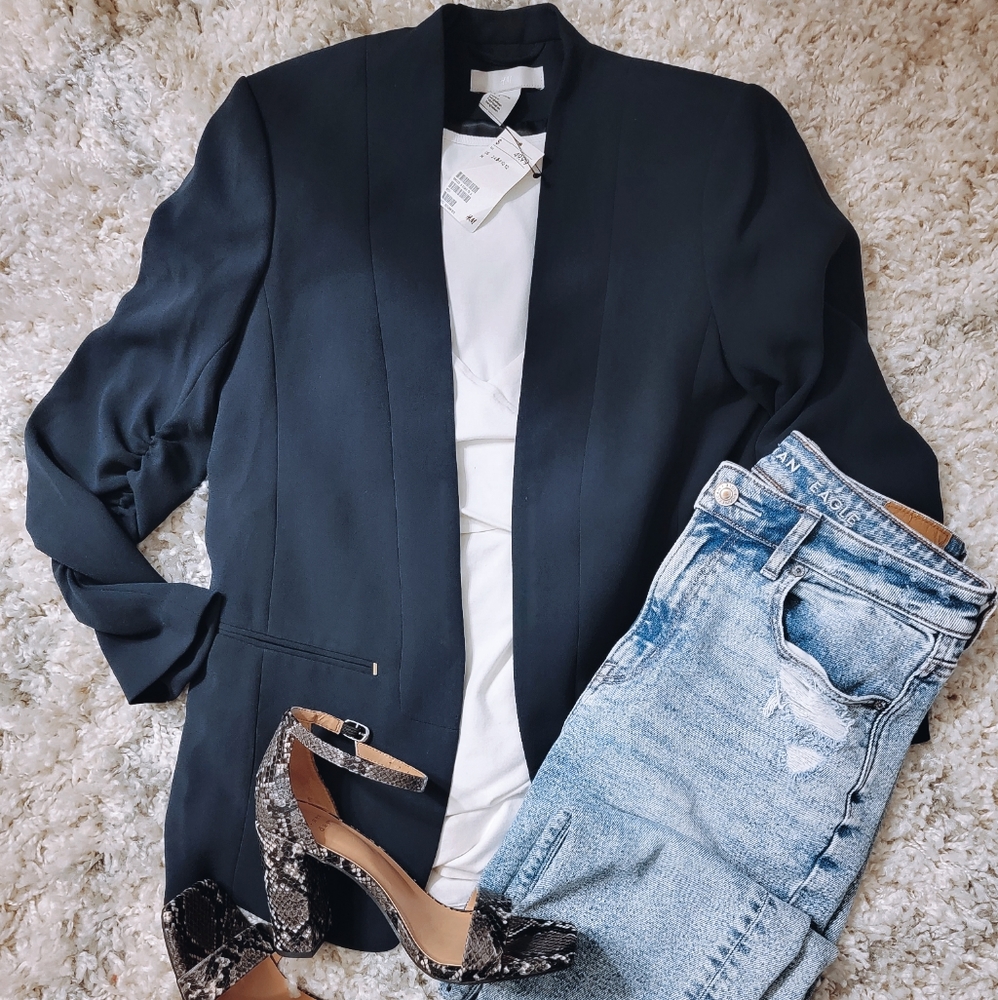 H&M navy blue blazer